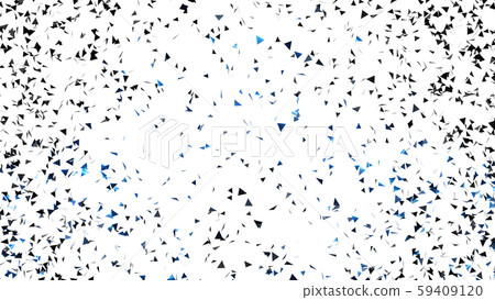 CG顆粒三角形五彩紙屑從星星擴散 CG顆粒三角形五彩紙屑從星星擴散 59409120