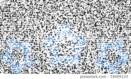 CG顆粒三角形五彩紙屑從星星擴散 59409124