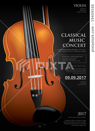The Classical Music Concept Violin Vector Illustration The Classical Music Concept Violin Vector Illustration 59409588