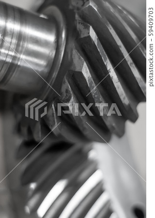 industrial background - spiral bevel gear train industrial background - spiral bevel gear train 59409703