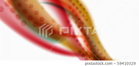 Line wave art illustration on light backdrop. Vector abstract design banner template. Business 59410329