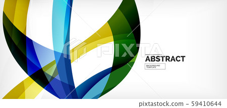 Colorful wave lines abstract background, color line for business or techno presentation Colorful wave lines abstract background, color line for business or techno presentation 59410644