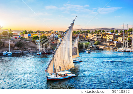 Sunny sunset in Aswan Sunny sunset in Aswan 59410832