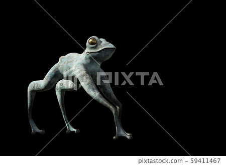 green lucky frog 59411467
