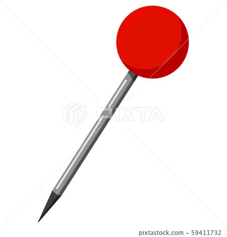 Red markers map icon, buttons for marking travel, vector illustration in  cartoon style on a white background 8088875 Vector Art at Vecteezy