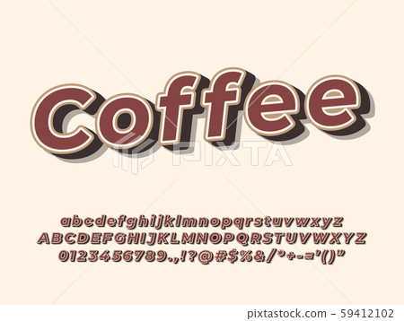 original vintage handcrafted alphabet. retro vector illustration 59412102