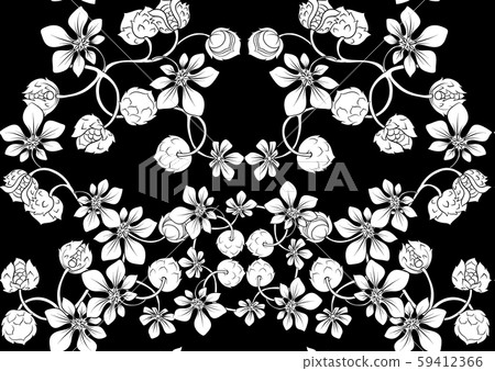 Hazelnut. Decorative motif. Seamless pattern Hazelnut. Decorative motif. Seamless pattern 59412366