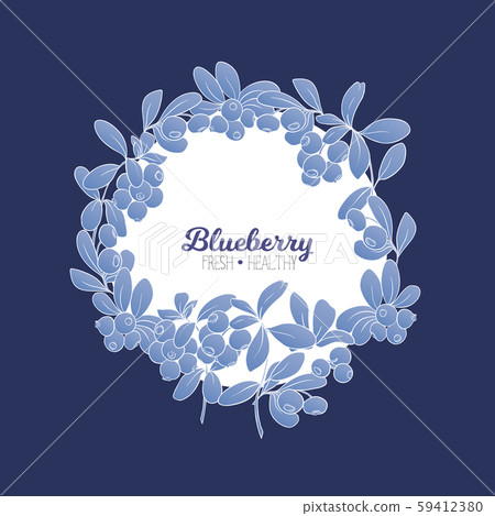 Blueberry. Element for design. Blueberry. Element for design. 59412380