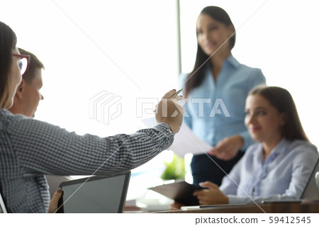 Biz team in conference room Biz team in conference room 59412545