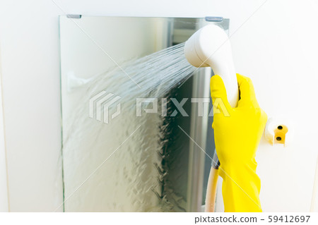 Bath cleaning washing bathroom mirror Bath cleaning washing bathroom mirror 59412697
