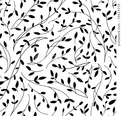 Tangled thin twigs vector seamless pattern 59414159