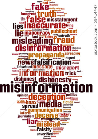 Misinformation word cloud 59414447
