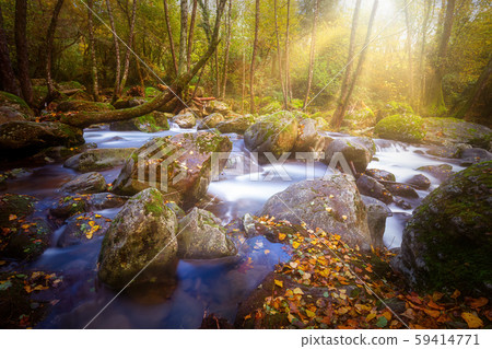 Beautiful mountain river from Spain, long exposure Beautiful mountain river from Spain, long exposure 59414771