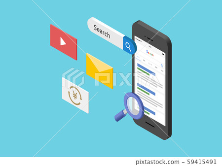 Search screen on smartphone 59415491