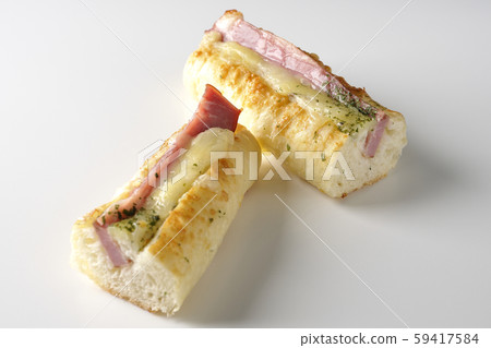Ham and mayonnaise side dish bread 59417584
