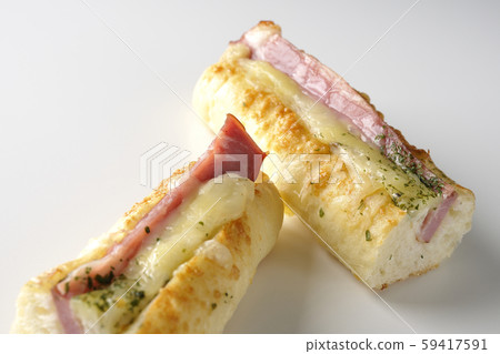 Ham and mayonnaise side dish bread 59417591