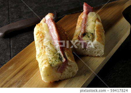 Ham and mayonnaise side dish bread Ham and mayonnaise side dish bread 59417824