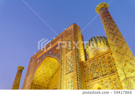 Night view of Registan Square (Uzbekistan) Night view of Registan Square (Uzbekistan) 59417868