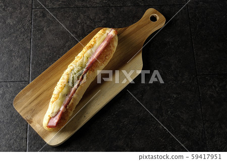 Ham and mayonnaise side dish bread Ham and mayonnaise side dish bread 59417951