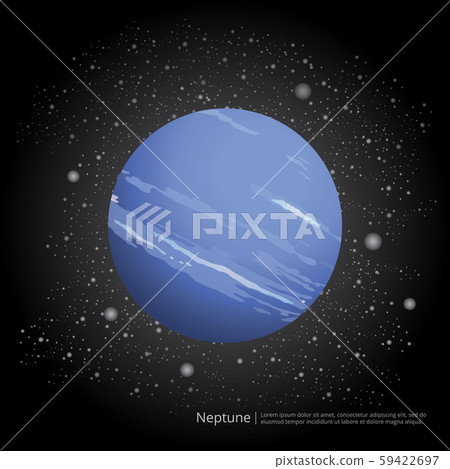 Planet Neptune Vector Illustration 59422697