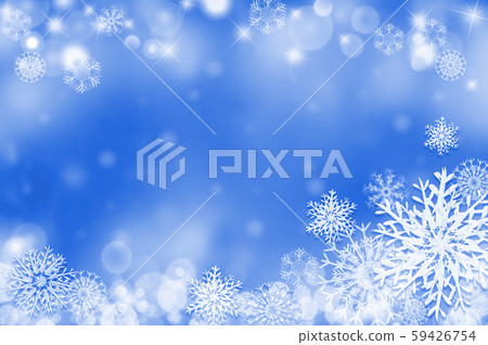 Snowflake and powder snow background 59426754
