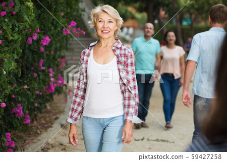 woman walking in the park at leisure 59427258