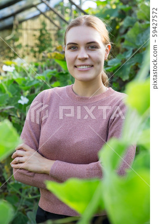 Portrait of woman farmer Portrait of woman farmer 59427572