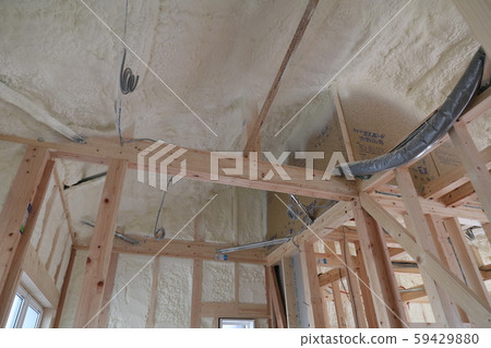 Spray insulation of detached houses 59429880