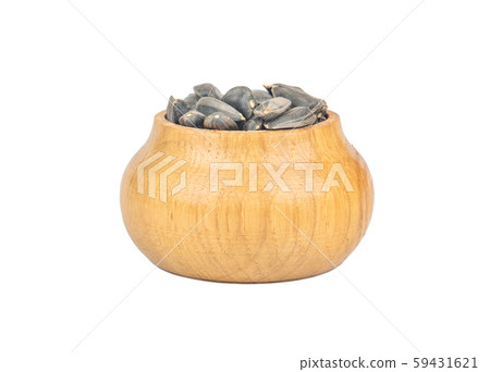 Sunflower seeds in bowl Sunflower seeds in bowl 59431621