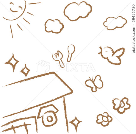 兒童塗鴉風格插畫 兒童塗鴉風格插畫 59435780