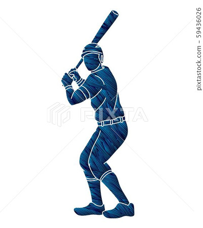 Baseball Player Clipart Graphic Vector Baseball Image