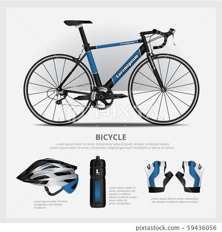 Bicycle with Accessory Vector Illustration 59436056