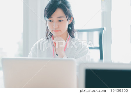 contemplation, laptop, using laptop 59439300