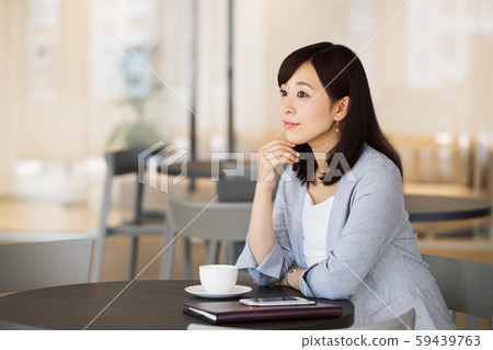 Cafe Business Woman Office Business Woman 59439763