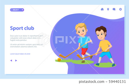 Sport School Club, Boys Playing Field Hockey Sport School Club, Boys Playing Field Hockey 59440131