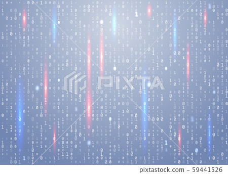 Vector binary code background with highlight - Stock Illustration ...