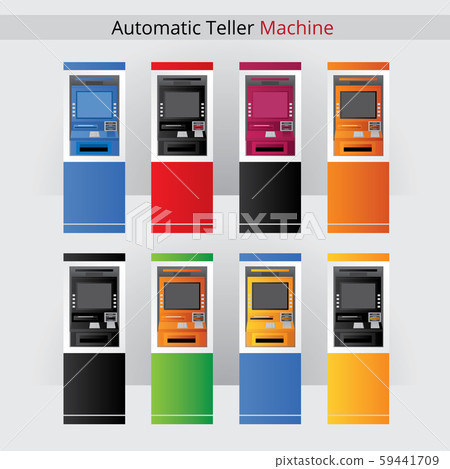 Atm Vector Illustration Automatic Teller Machine Stock Illustration 59441709 Pixta