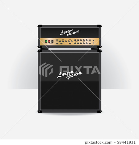 Guitar amplifier set vector illustration Guitar amplifier set vector illustration 59441931