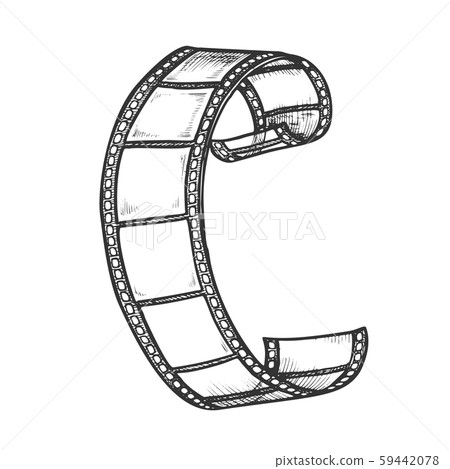 Film Strip For Retro Camera Monochrome Vector 59442078