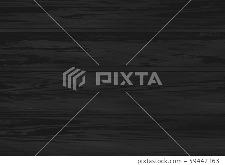 Vector black wooden texture. Natural dark old wood planks background 59442163