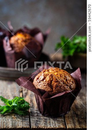 Homemade carrot muffins 59442670