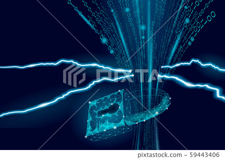 Password padlock account private data security danger. Hacker spy attack information server 59443406