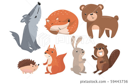 illustrated bear Stock Illustration