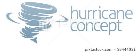 Tornado Twister Hurricane or Cyclone Icon Concept Tornado Twister Hurricane or Cyclone Icon Concept 59444051
