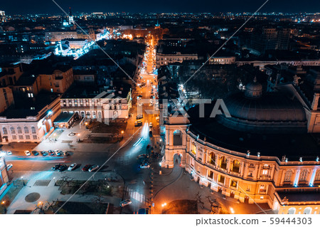 Night view of the opera house in Odessa Night view of the opera house in Odessa 59444303