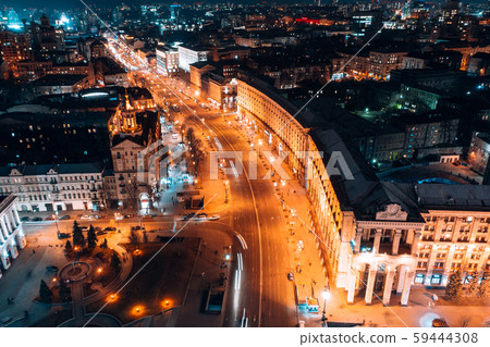 Maidan Nezalezhnosti is the central square of the capital city of Ukraine 59444308