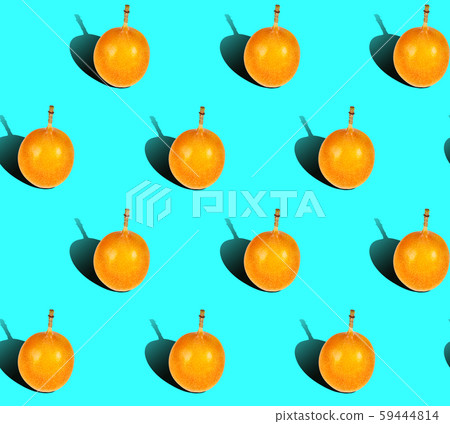 grenadilla fruit, bright seamless background in pop art style grenadilla fruit, bright seamless background in pop art style 59444814