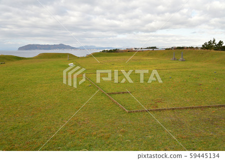 Photographing the landscape of the Shi norikan site in Senkazawa, Hakodate, Hokkaido 59445134