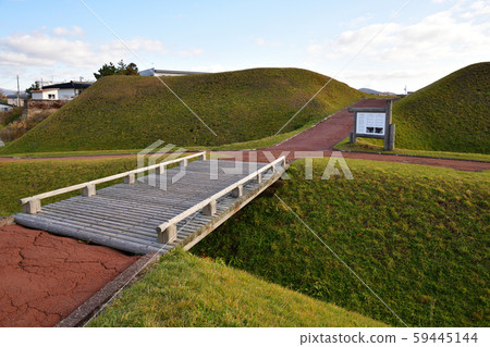 拍攝北海道函館市Senkazawa的Shi norikan遺址的景觀 59445144