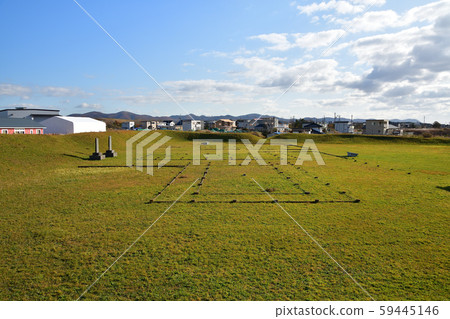 拍攝北海道函館市Senkazawa的Shi norikan遺址的景觀 59445146